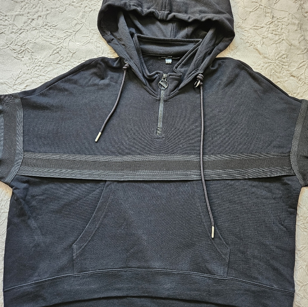 DIESEL mesh and rings hoodie